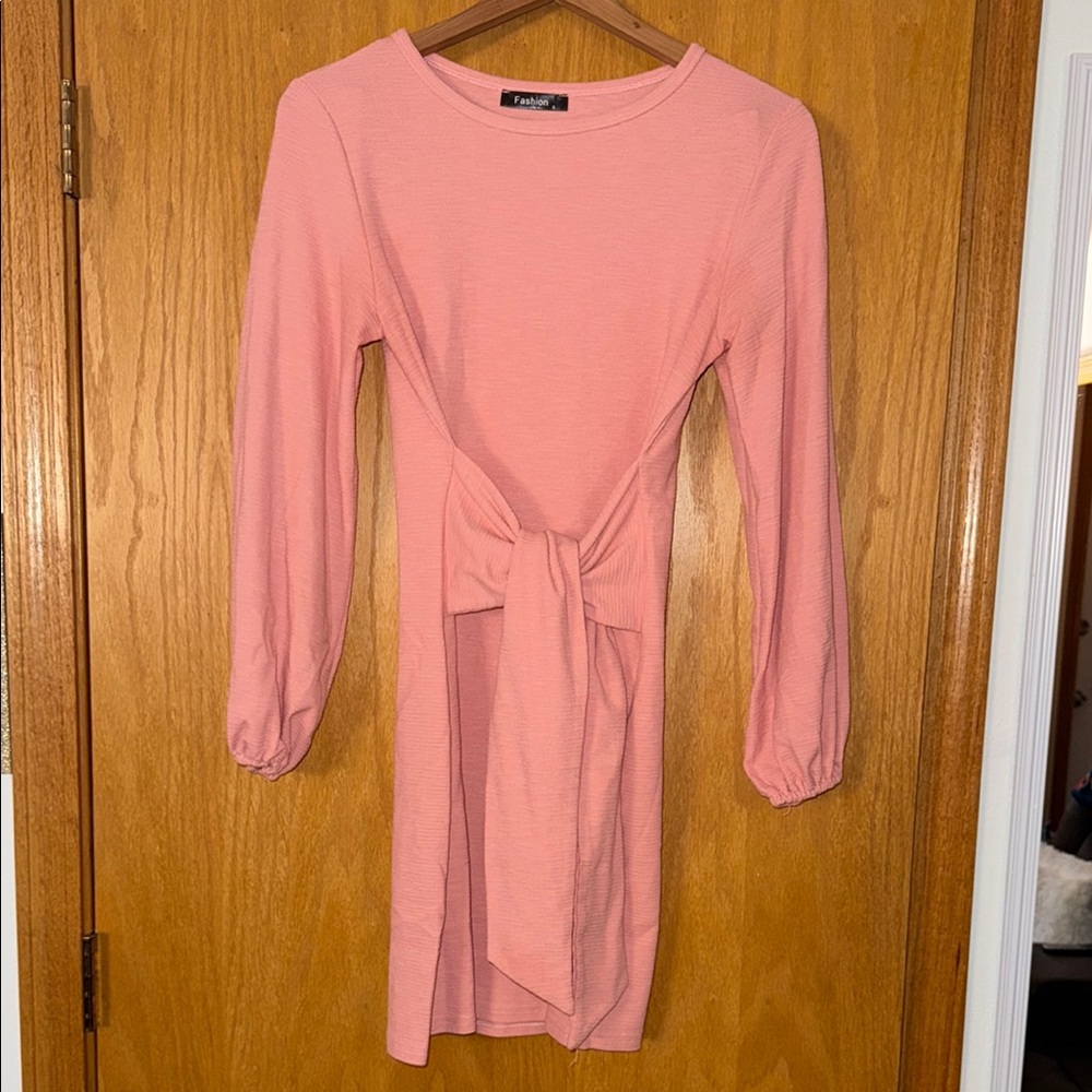 Amazon Essentials Blush Long Sleeve Dress